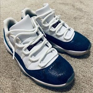 Jordan 11 Blue Crocodile Low Cut